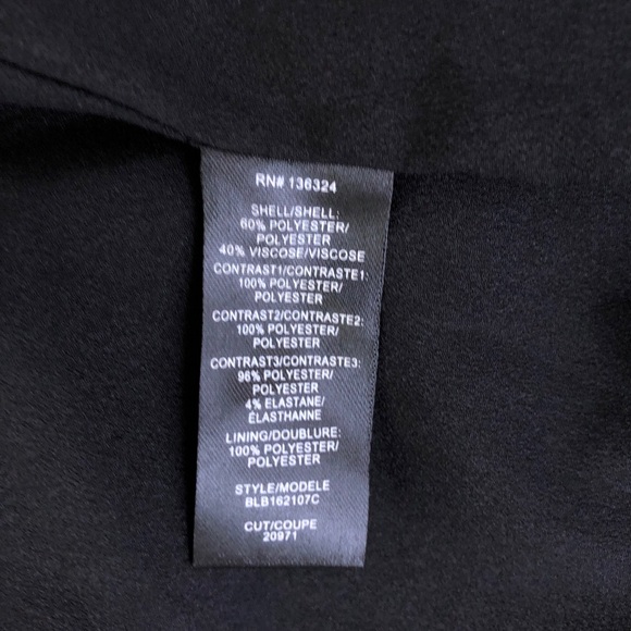 Halston Heritage Black Floral Burnout Motif Halter Gown - Picture 10 of 11